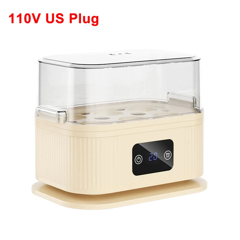 Electric Egg Boiler Mini Egg Cooker with Timer Auto-Shut off Egg Steamer Breakfast Egg Maker 6 Eggs Boiled Machine Egg Cooker