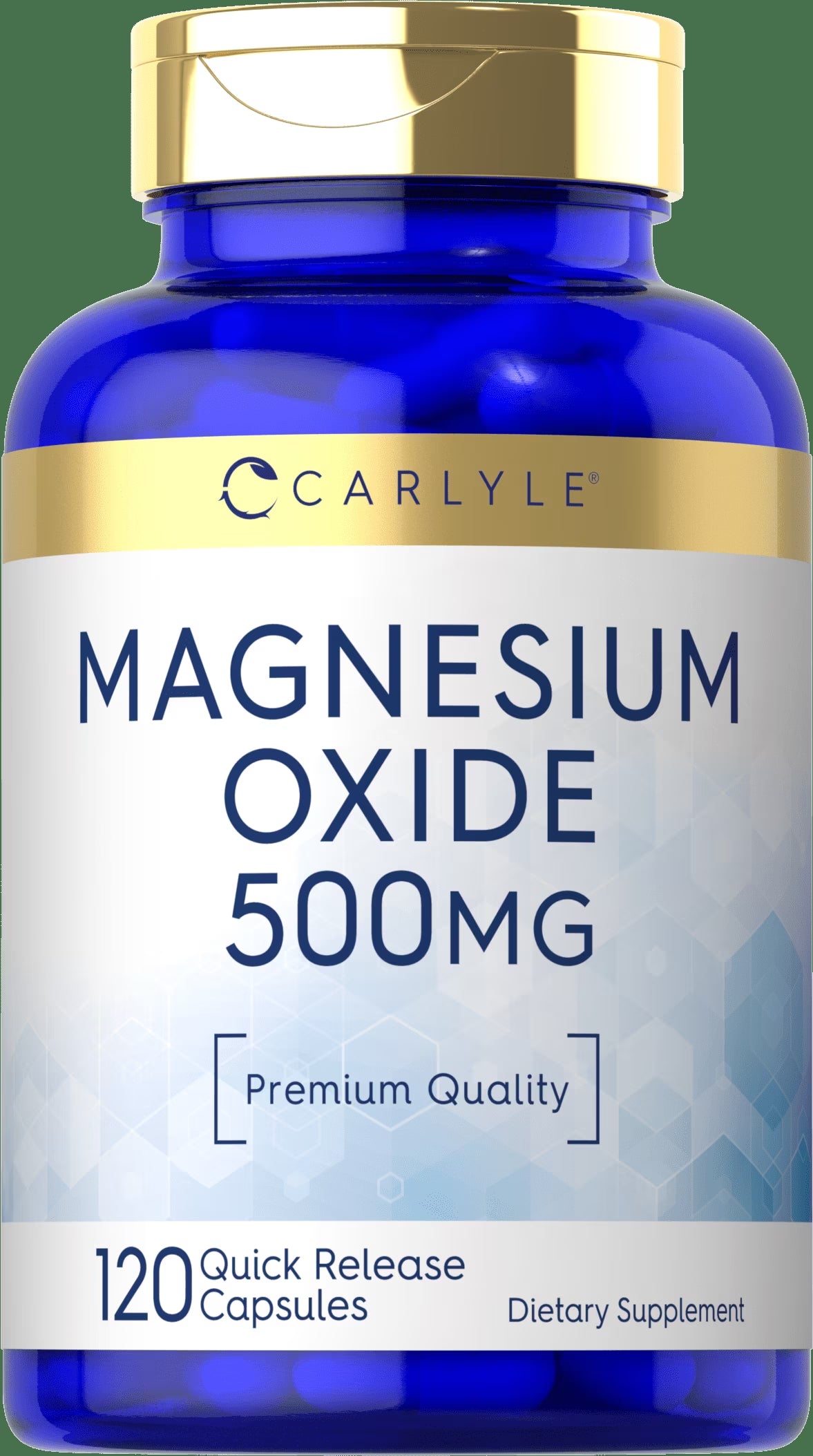 Magnesium Oxide 500Mg | 120 Quick Release Capsules | Non-Gmo and Gluten Free Supplement | by