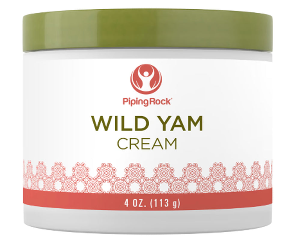 Wild Yam Cream | 4 Oz | Moisturizer for Skin | by Piping Rock