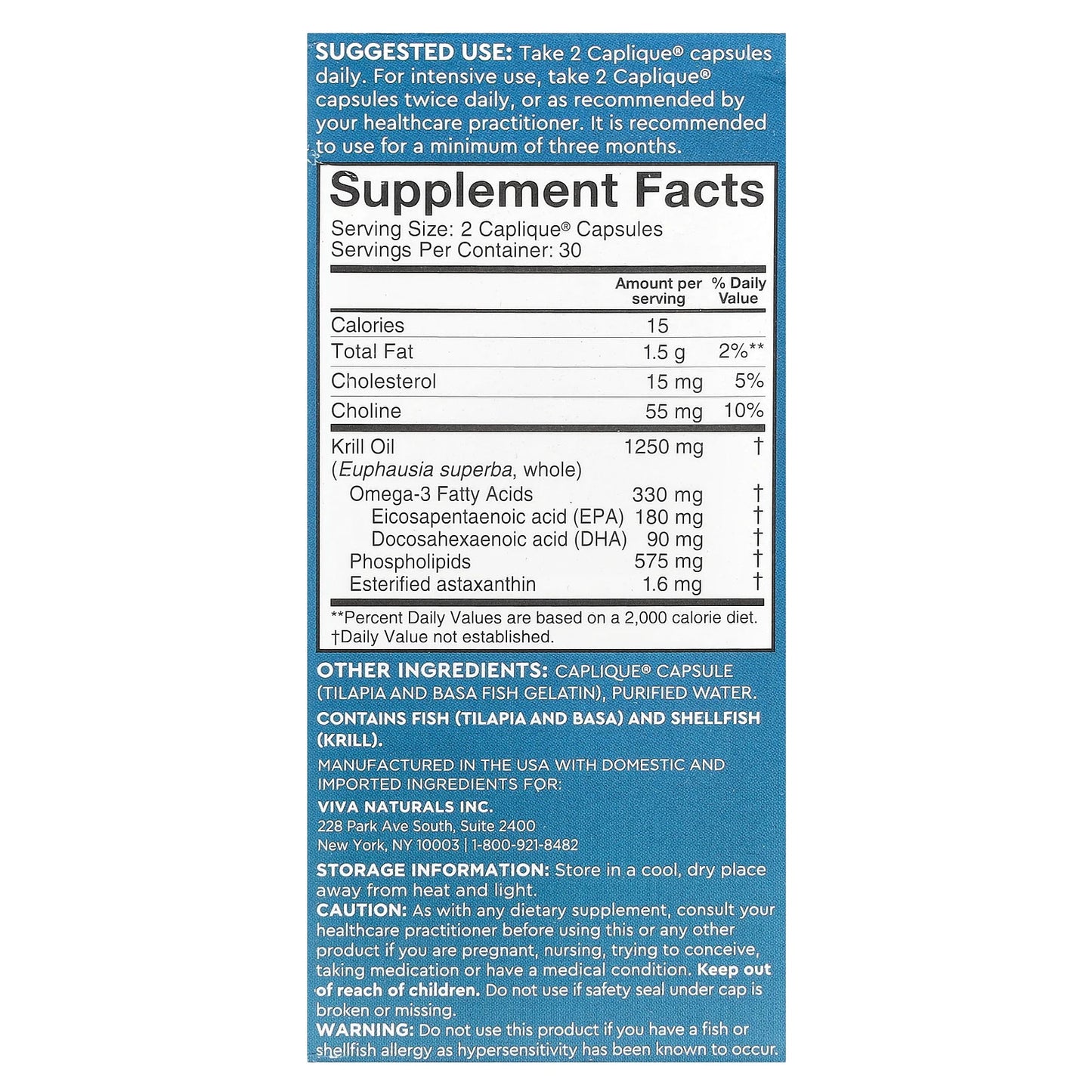 Antarctic Krill Oil with Astaxanthin, 60 Caplique® Capsules