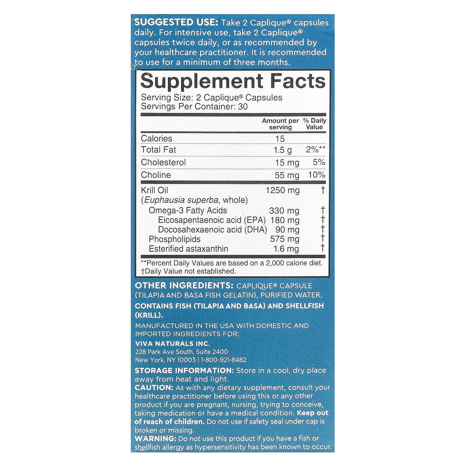 Antarctic Krill Oil with Astaxanthin, 60 Caplique® Capsules