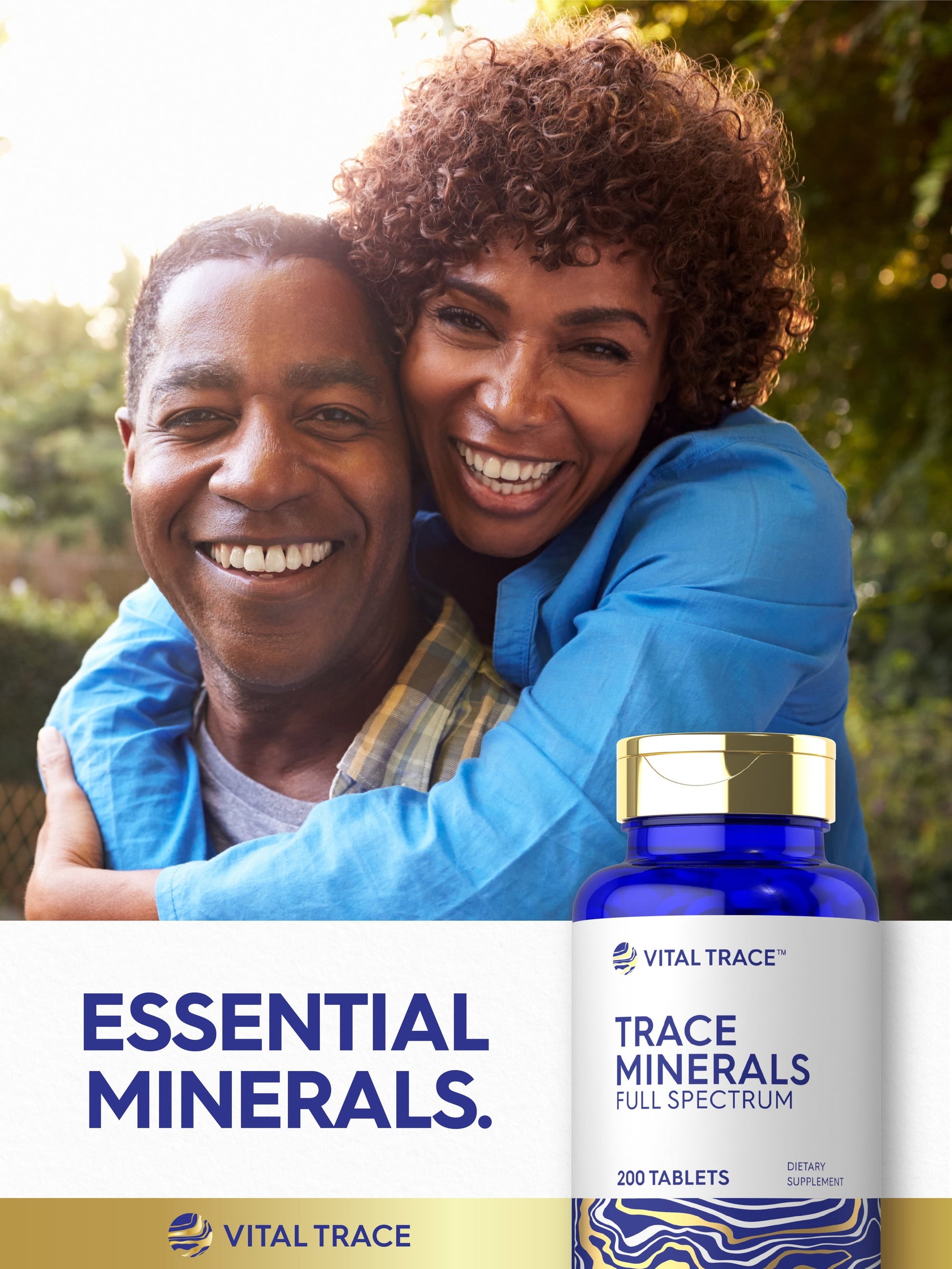 Trace Minerals Supplement | 200 Tablets | Non-Gmo & Gluten Free Complex | by Vital Trace