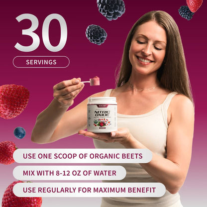 Nitric Oxide Organic Beets - Mixed Berry Flavor