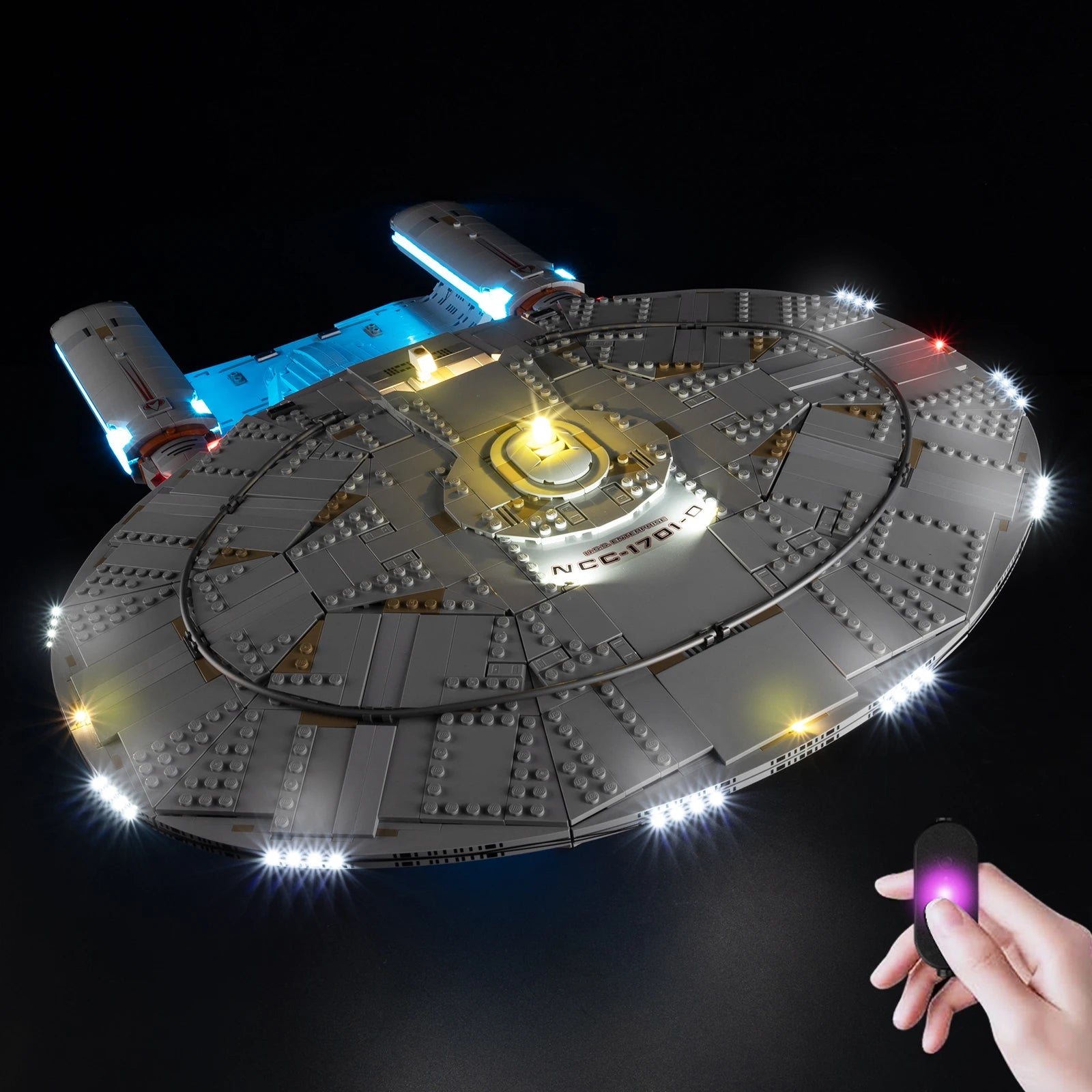 LED Light Kit Suitable for Star Trek: U.S.S. Enterprise NCC-1701-D 10356 Building Blocks Not Include Lego Building