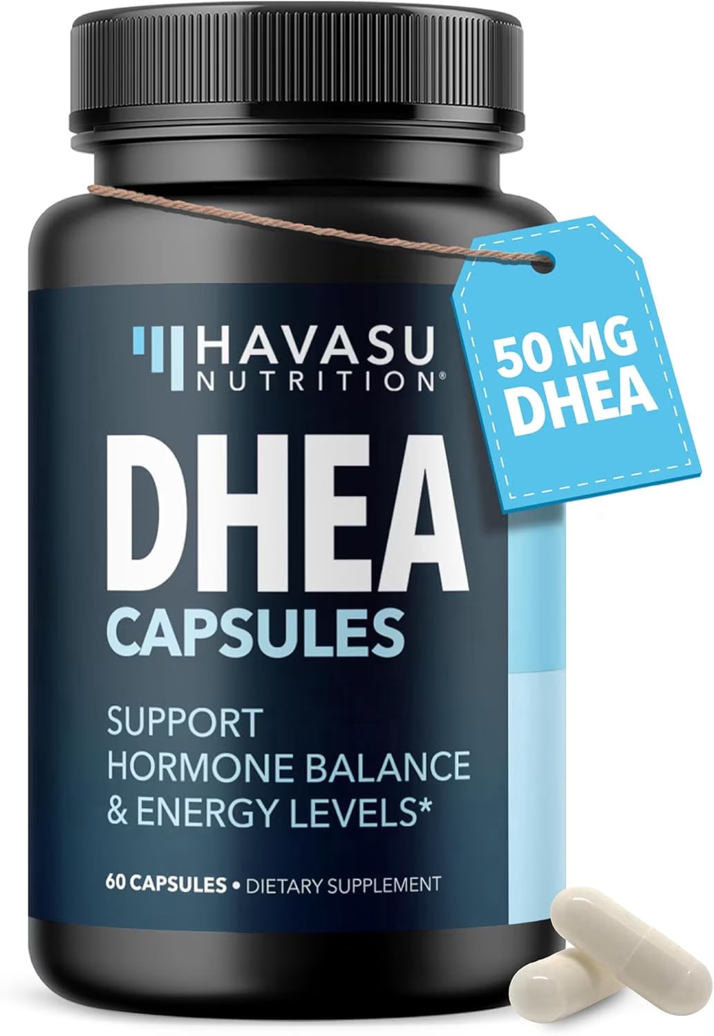 DHEA Supplement Capsules, 50Mg, Hormone Balance & Energy Support, 60 Count