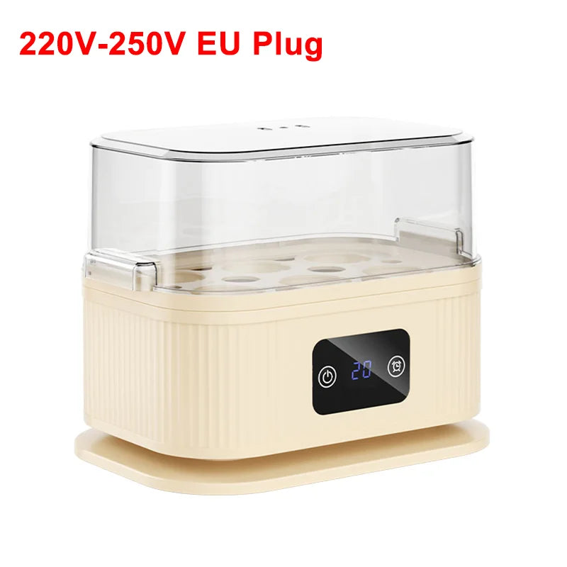 Electric Egg Boiler Mini Egg Cooker with Timer Auto-Shut off Egg Steamer Breakfast Egg Maker 6 Eggs Boiled Machine Egg Cooker