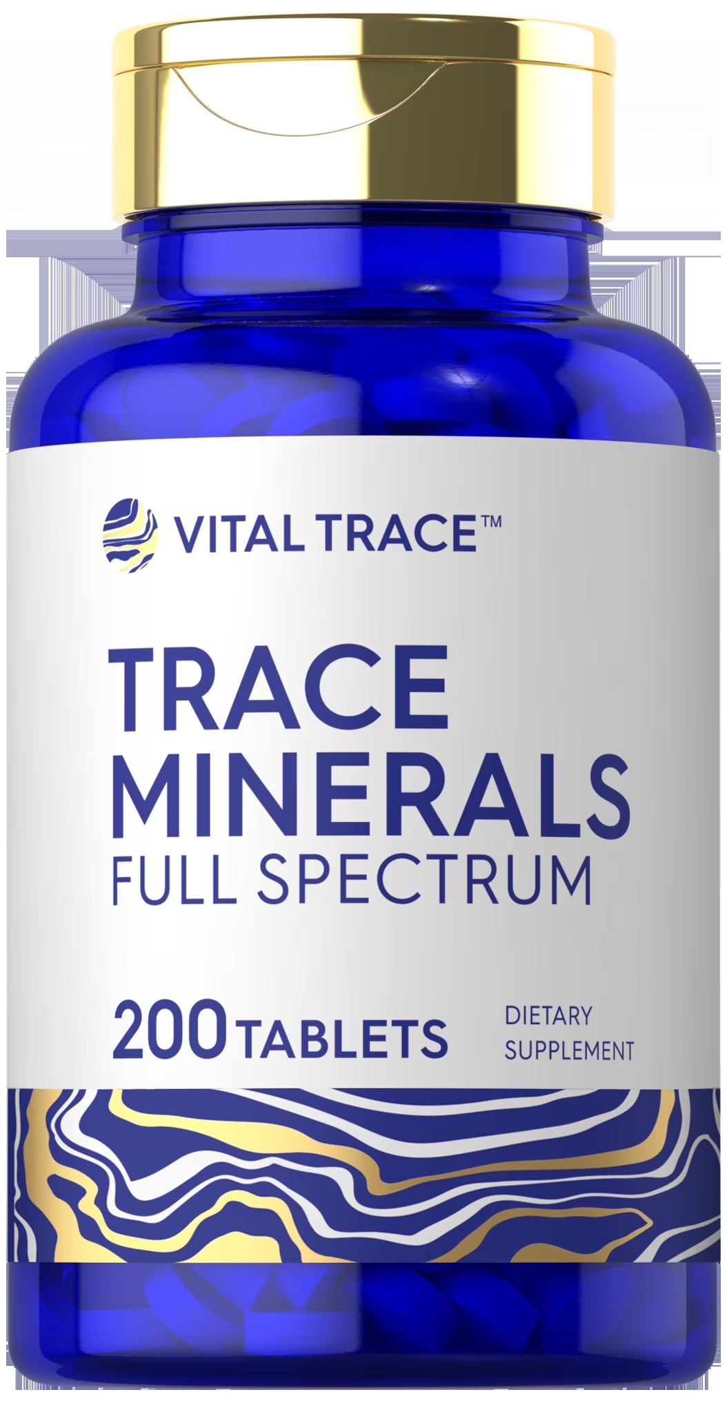 Trace Minerals Supplement | 200 Tablets | Non-Gmo & Gluten Free Complex | by Vital Trace