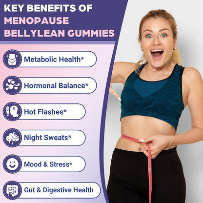 Menopause Supplements for Women, 120 Servings & 0 Sugar Menopause Gummies, Menopause Relief with Black Cohosh, Ashwagandha & Probiotics - Menopause Belly, Hormone Balance, Night Sweats & Mood Swings