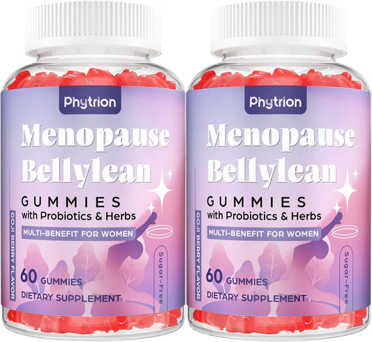 Menopause Supplements for Women, 120 Servings & 0 Sugar Menopause Gummies, Menopause Relief with Black Cohosh, Ashwagandha & Probiotics - Menopause Belly, Hormone Balance, Night Sweats & Mood Swings