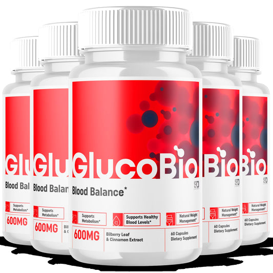 Glucobio Advanced Blood Support Supplement 5 Pack