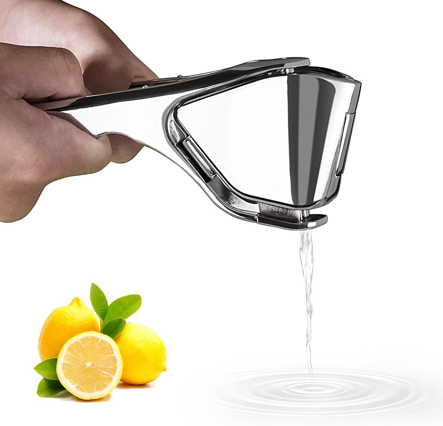 Lemon Squeezer, Stainless Steel Lemon Juicer, Manual Juicer for Lemon Citrus Lime Orange, Handheld Citrus Squeezer