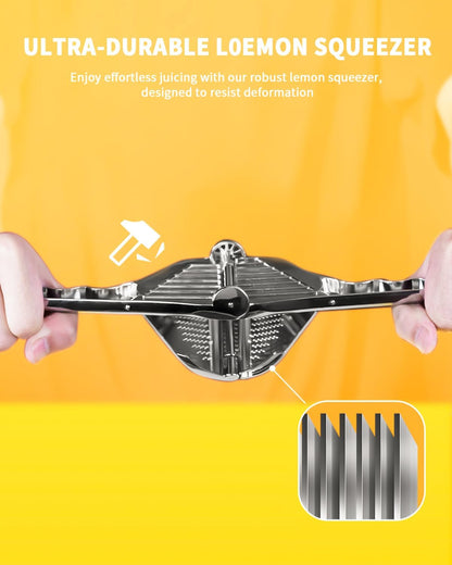 Lemon Squeezer, Stainless Steel Lemon Juicer, Manual Juicer for Lemon Citrus Lime Orange, Handheld Citrus Squeezer