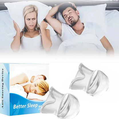 Anti Snore Tongue Soft Transparent Medical Silicone Sleep Apnea Night Guard anti Snore Device Stop Snore Tongue Retainer