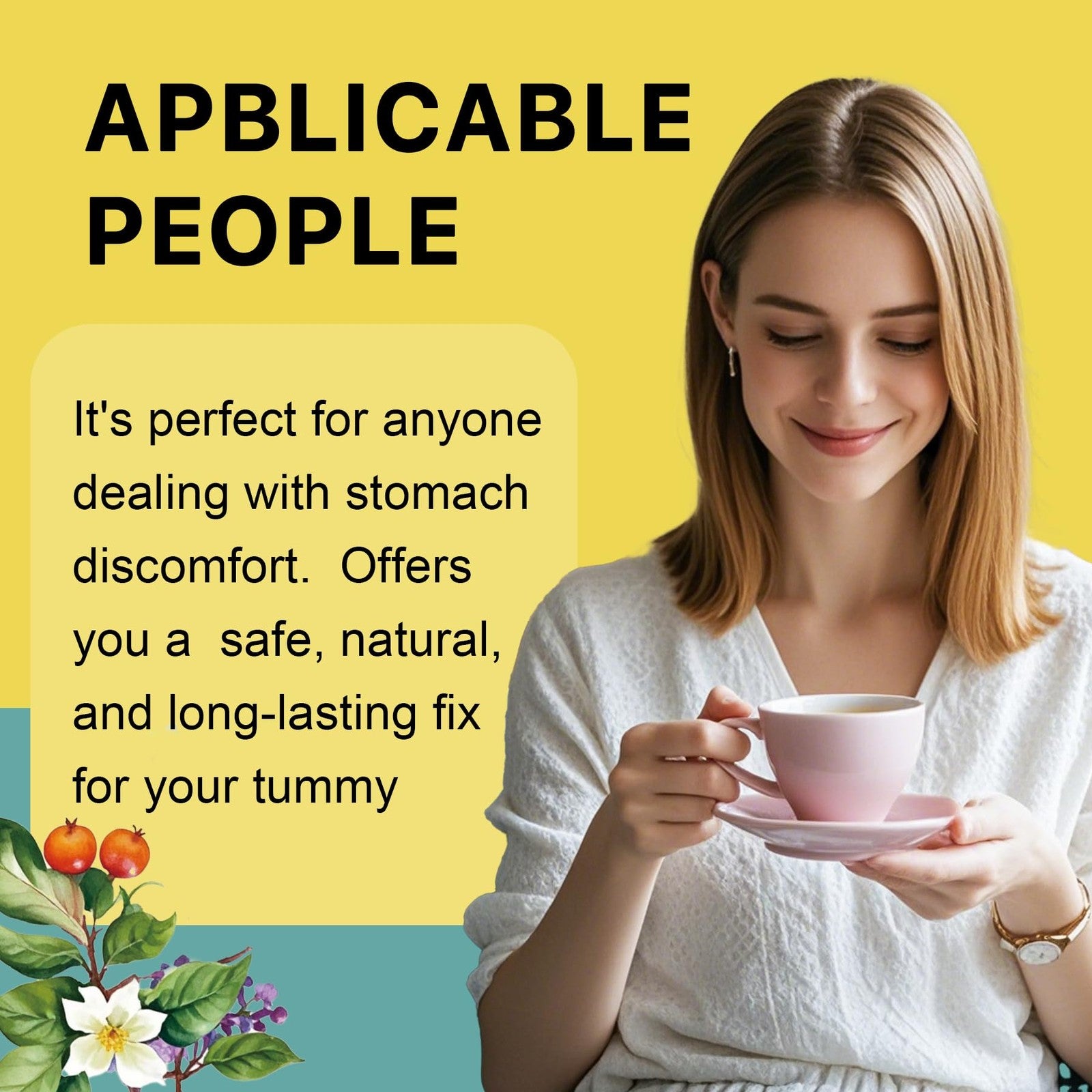 Natural Ulcer Healing Tea - 20 Pcs for Healthy Digestion & Stomach Relief