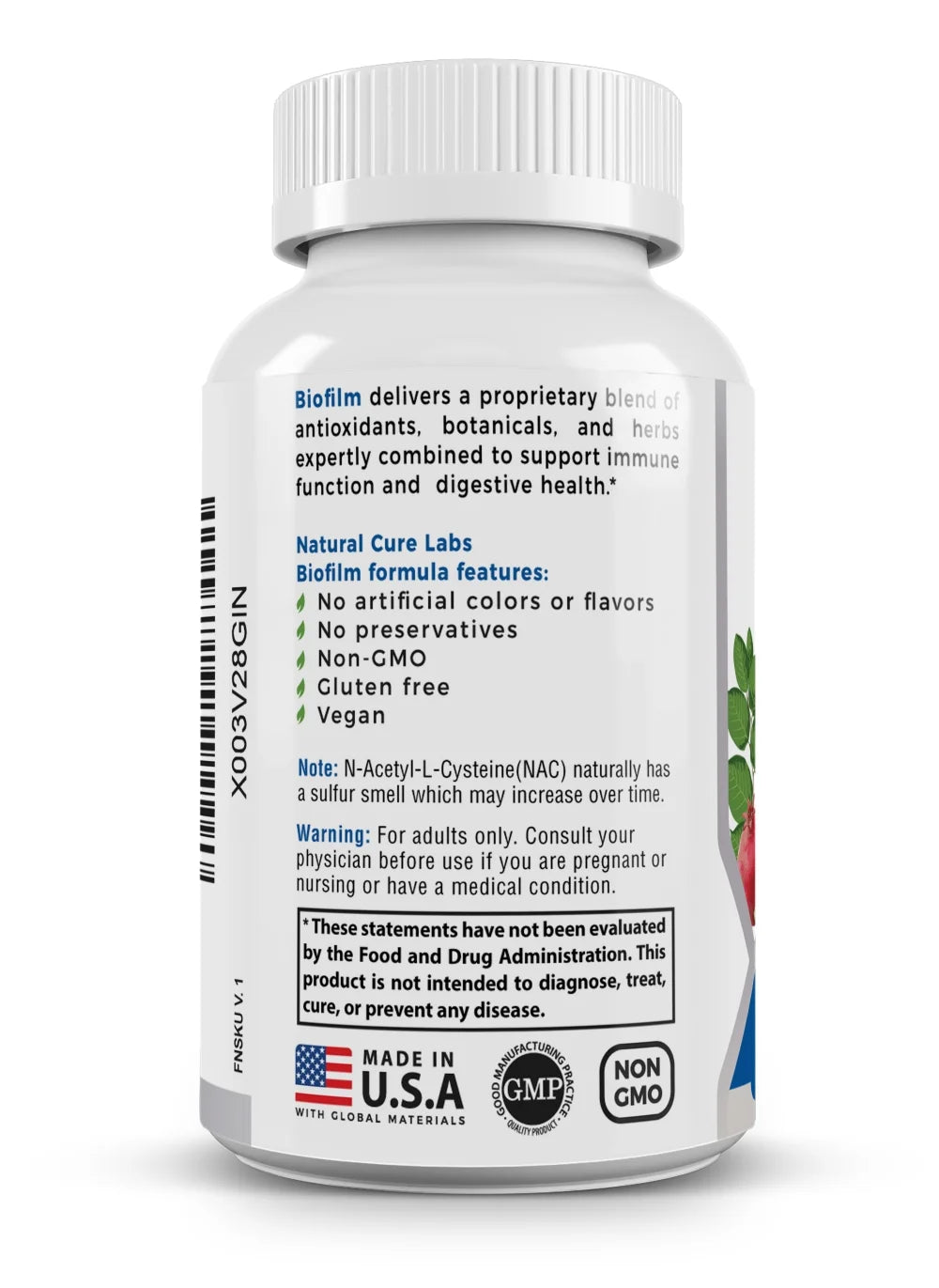 Biofilm Defense Complex - Multivitamin Turmeric & Pomegranate - 60 Capsules -