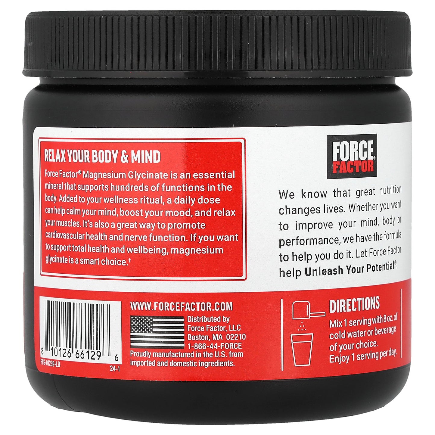 Magnesium Glycinate Powder, Unflavored, 4.94 Oz (140 G)