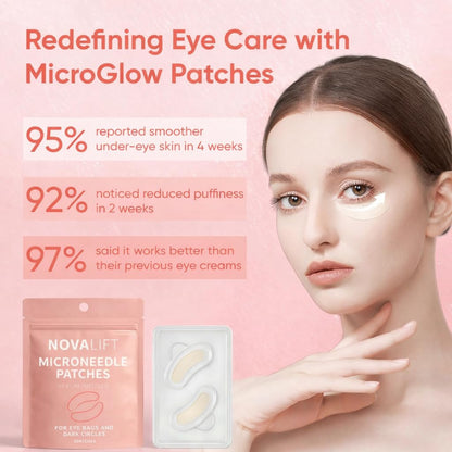 Micro Eye Patches – under Eye Patch with Hyaluronic Acid & Collagen for Dark Circles, Smooth Application Forehead & Smile Line Patches for Women (2)
