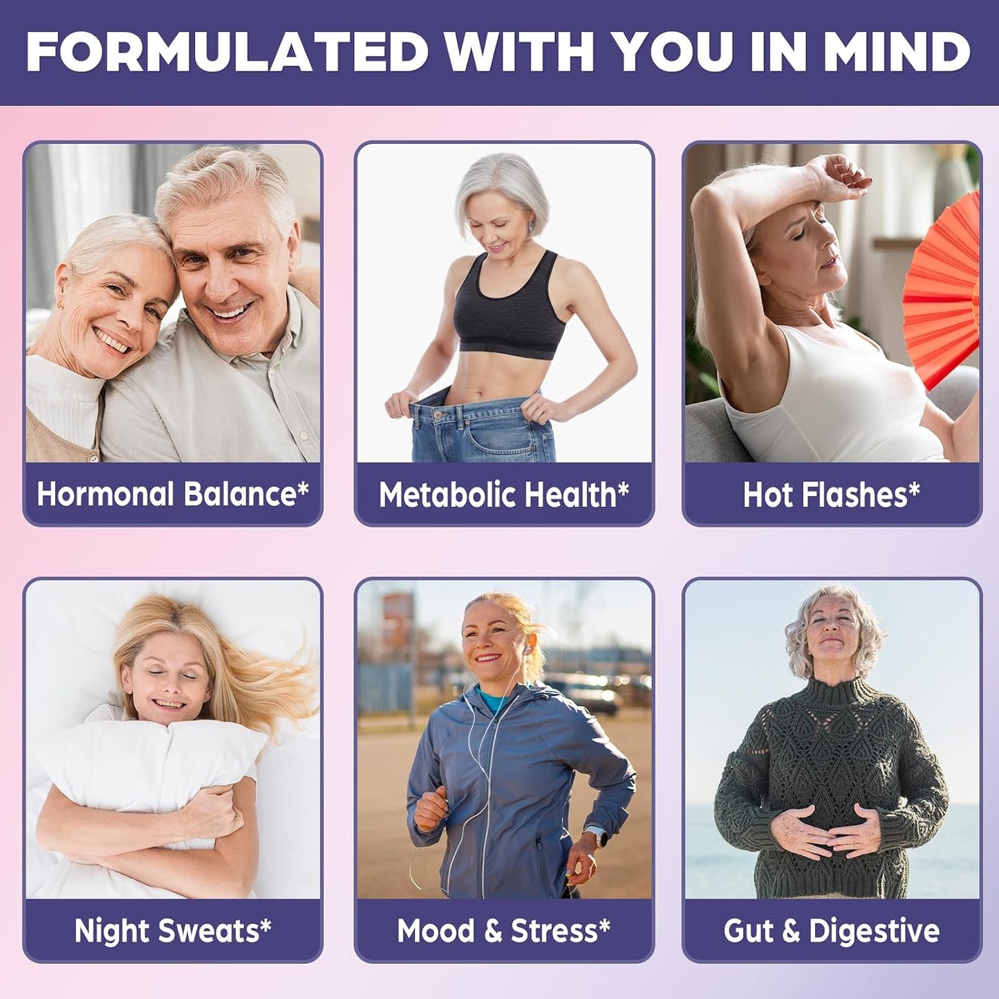 Menopause Supplements for Women, 120 Servings & 0 Sugar Menopause Gummies, Menopause Relief with Black Cohosh, Ashwagandha & Probiotics - Menopause Belly, Hormone Balance, Night Sweats & Mood Swings