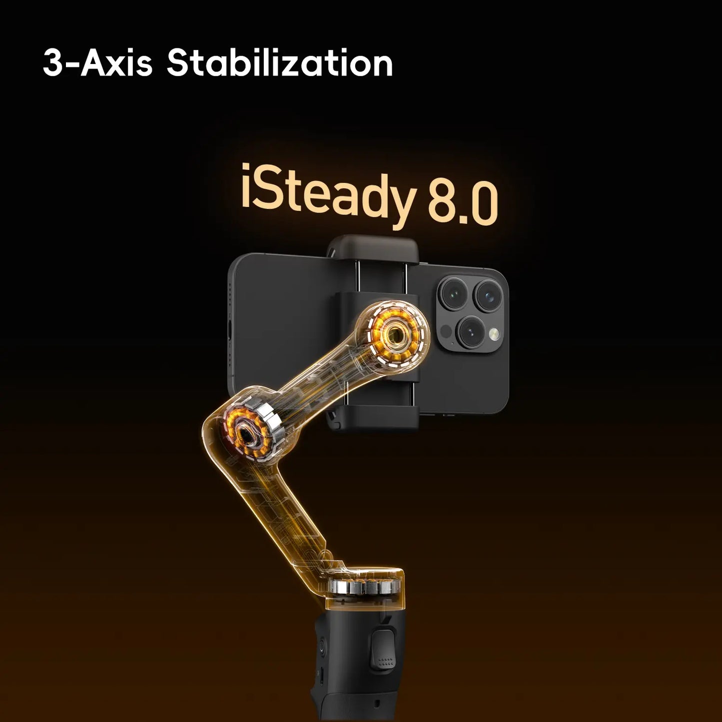 Hohem Isteady X3 SE Gimbal Stabilizer for Iphone & Android, Smartphone Foldable Gimbal with Detachable Remote Control, Portable Foldable 3-Axis Phone Gimbal for Android & Iphone17 Series, Ideal for Travel Vlogging