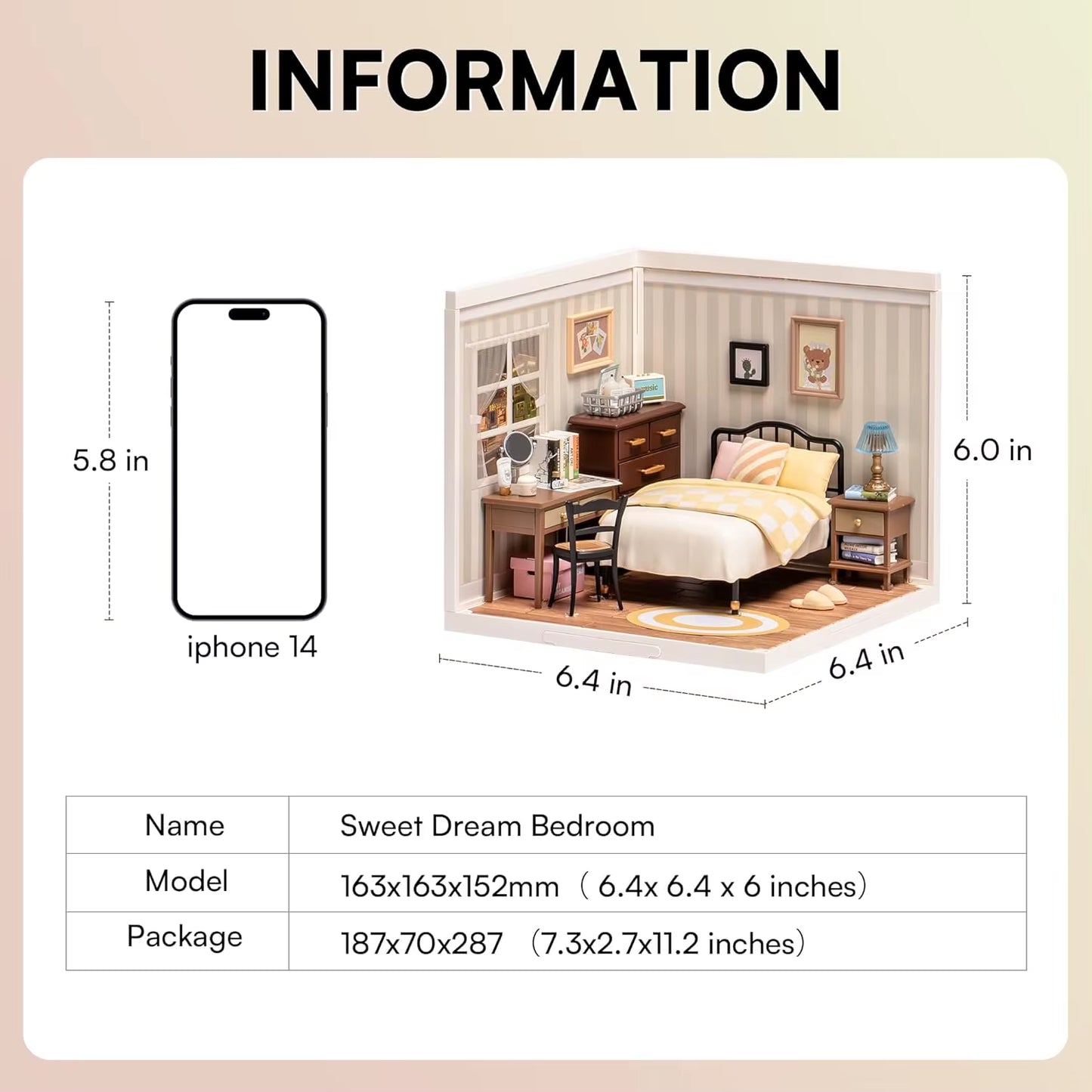 Rolife Super Store Series Plastic 3D Puzzle, DIY Miniature Dollhouse Kit, Building Block Sets for Gifts, DW009 Dropship