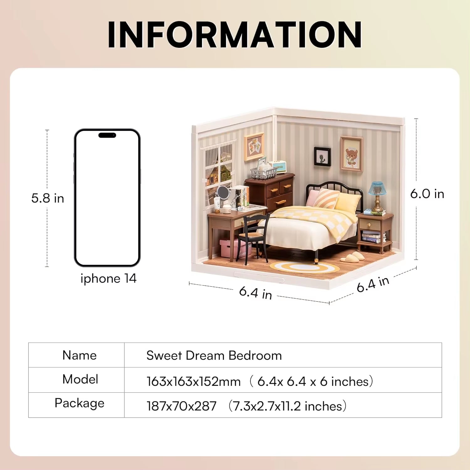 Rolife Super Store Series Plastic 3D Puzzle, DIY Miniature Dollhouse Kit, Building Block Sets for Gifts, DW009 Dropship
