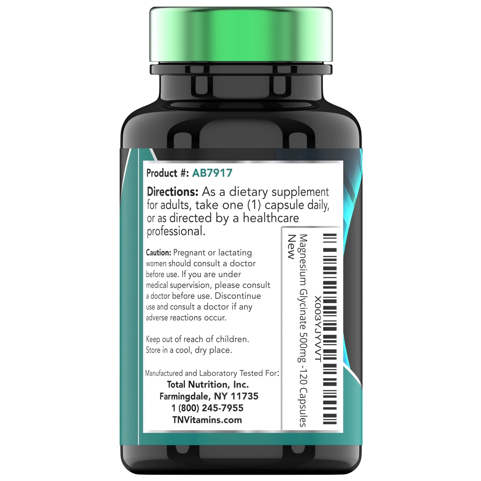 Magnesium Glycinate 500 Mg per Capsule Dietary Supplements for Sleep Mood Stress Muscle and Nerve Health, 120 Count