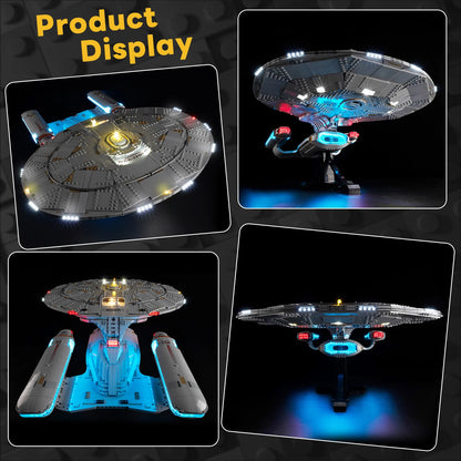 LED Light Kit Suitable for Star Trek: U.S.S. Enterprise NCC-1701-D 10356 Building Blocks Not Include Lego Building