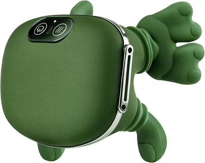 Neck and Shoulder Massager with Bionic Hand - 4D Kneading Shiatsu with Heat, Wireless Portable Rechargeable Deep Tissue Massager for Pain Relief, Home/Office (Green)