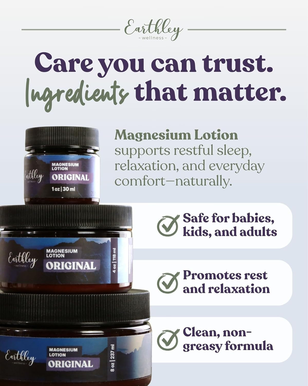 , Magnesium Lotion, Original Lavender, Body Lotion, 100Mg per TSP, Magnesium Cream for Promoting Relaxation, Rest & Muscle Recovery, Natural, Beeswax, Mango Butter (6Oz, Regular)