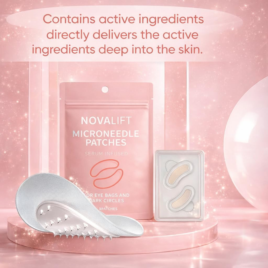 Micro Eye Patches – under Eye Patch with Hyaluronic Acid & Collagen for Dark Circles, Smooth Application Forehead & Smile Line Patches for Women (2)