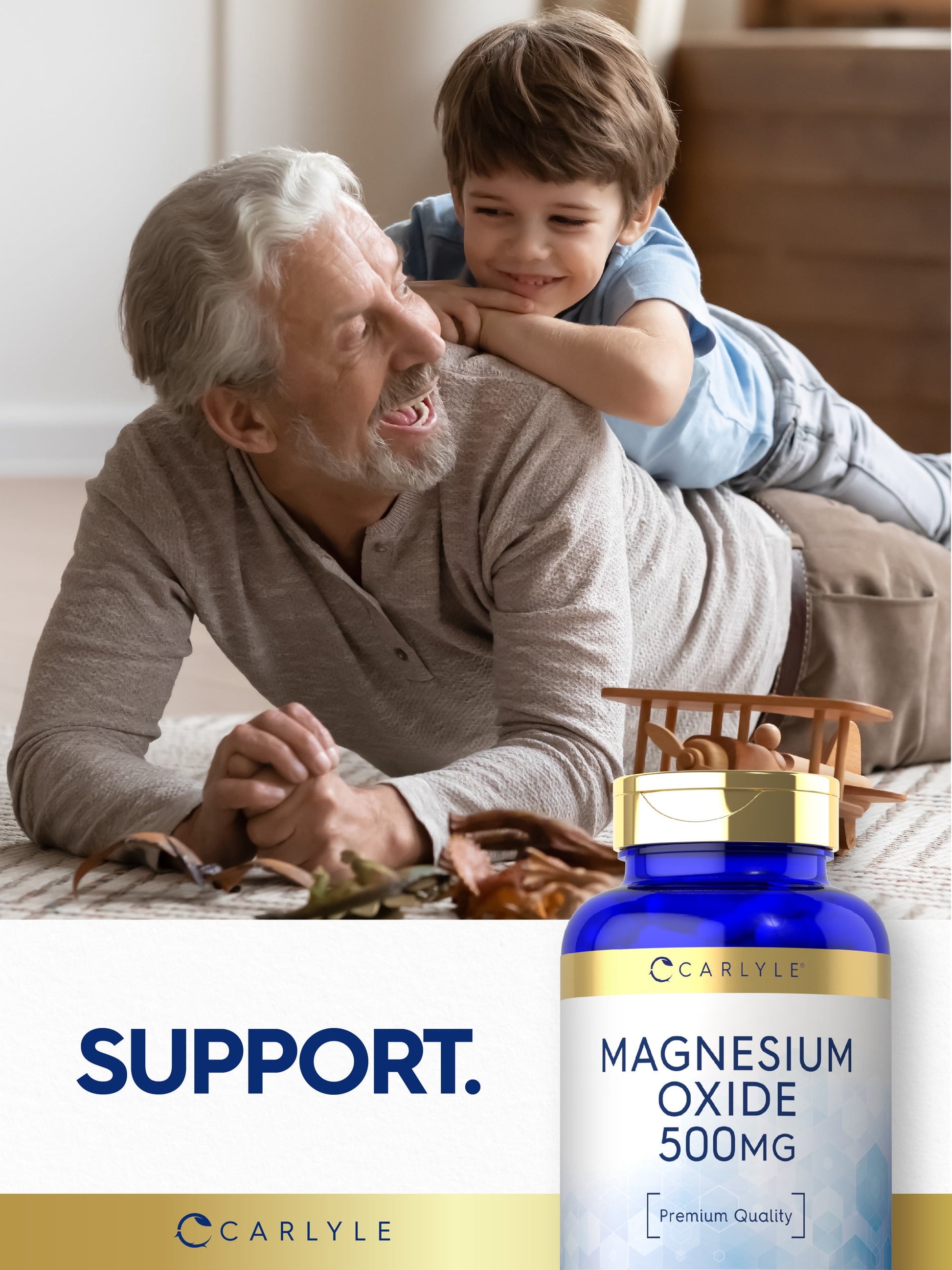 Magnesium Oxide 500Mg | 120 Quick Release Capsules | Non-Gmo and Gluten Free Supplement | by