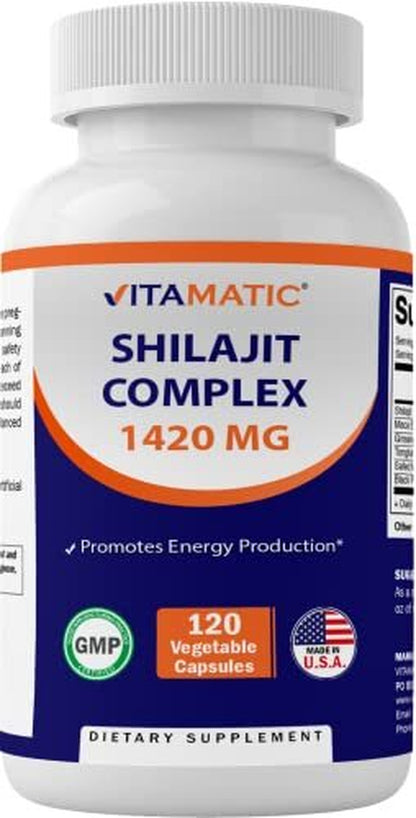 Shilajit 1400Mg 120 Vegeterian Caps Ginseng/Maca Fulvic Forrmula