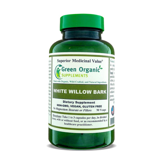 White Willow Bark Capsules 90 Veg Caps, 710Mg Willow Bark Extract, Non GMO