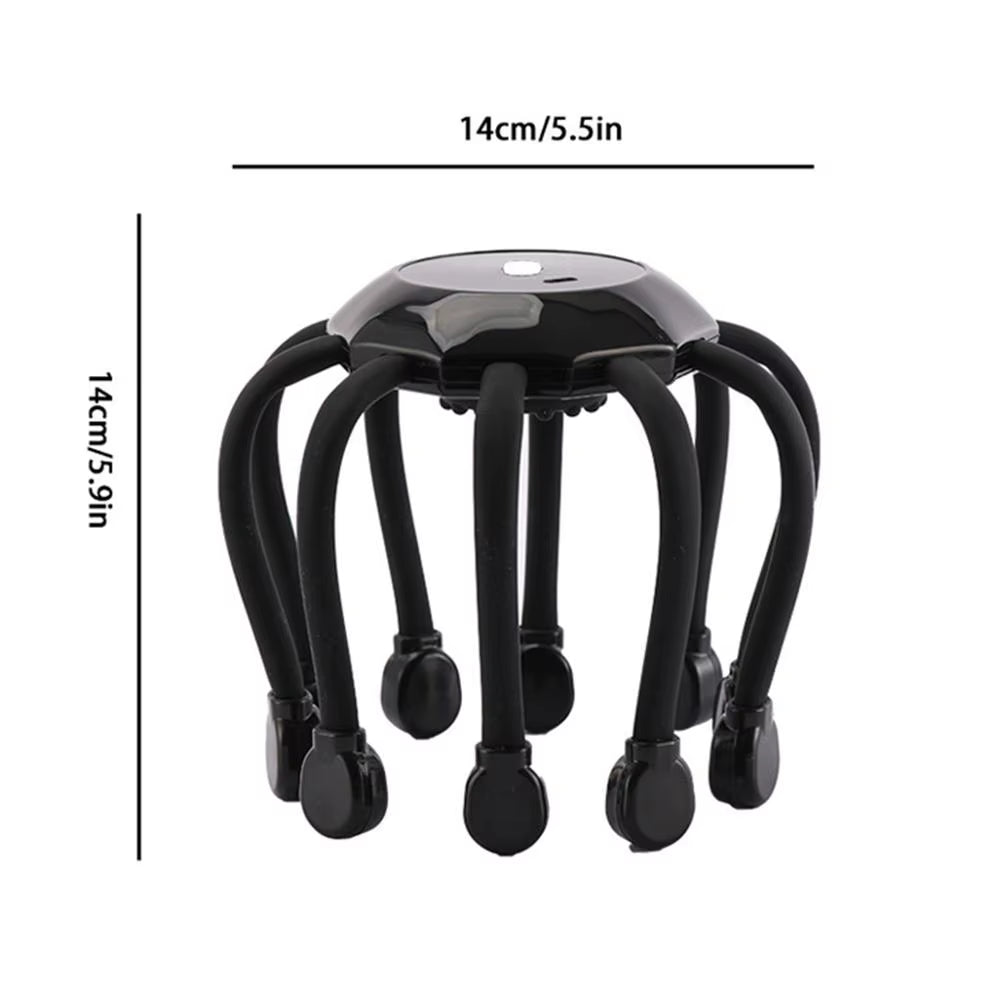 8-Claw Full Wrap Head Massage Machine 360 Degree Electric Point Massager Health Care Octopus Scalp Scratcher for Relaxation