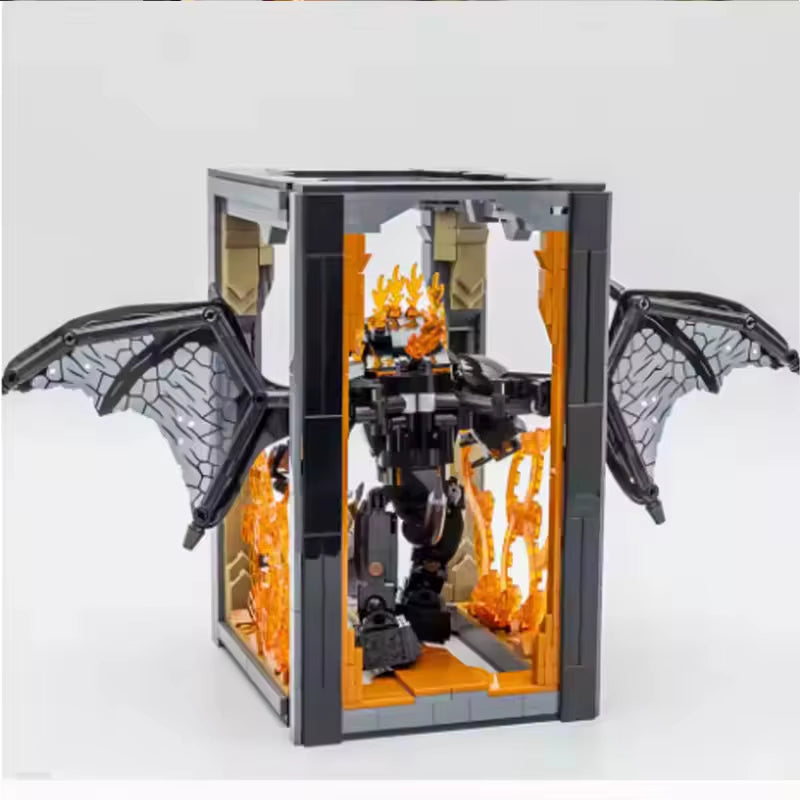 2025 New1201Pcs 10367 Balrogs Book Nook Bookshelf Decor Kit Building Block Creative Bricks Display Sets for Adult Birthday Gift