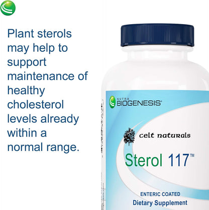 Sterol 117 - Plant Sterols Supplement, Phytosterol Supplement for Men & Women, Health & Wellness Support with Beta Sitosterol - 60 Vegetarian Capsules