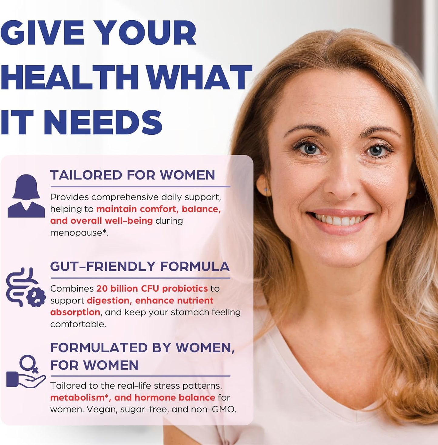 Menopause Supplements for Women, 120 Servings & 0 Sugar Menopause Gummies, Menopause Relief with Black Cohosh, Ashwagandha & Probiotics - Menopause Belly, Hormone Balance, Night Sweats & Mood Swings