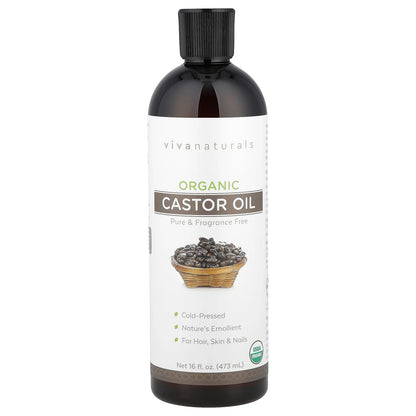 Organic Castor Oil, 16 Fl Oz (473 Ml)