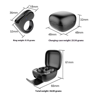 Ring Mouse Mini Light Weight Bluetooth 2.4G Dual-Mode Rechargeable Wide Compatible Remote Control Selfie Scan Short Video Speech