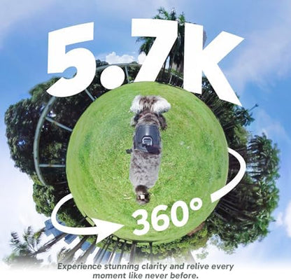 360 Weatherproof 360° Action Camera and Adhesive Mount Kit Bundle