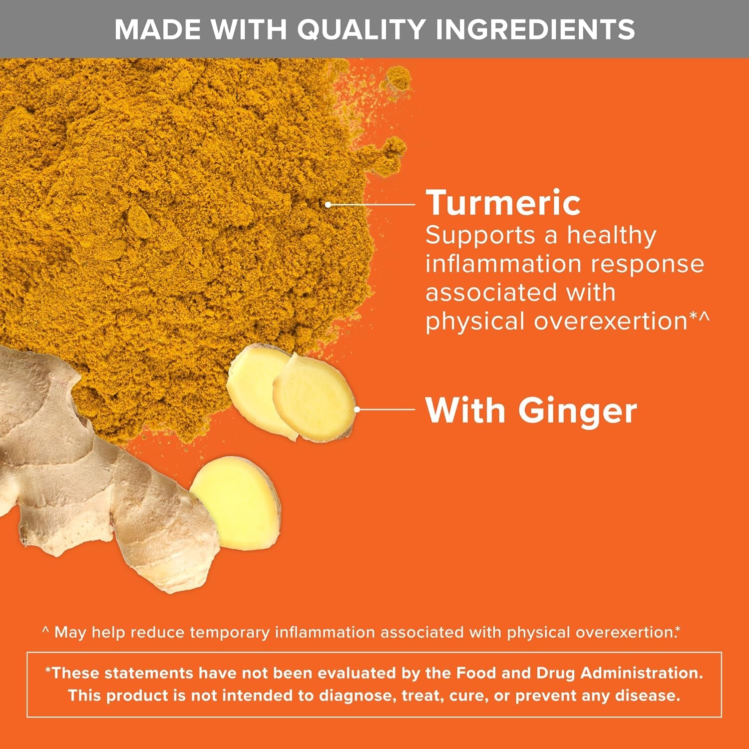 Turmeric Curcumin with Black Pepper & Ginger, 2400Mg Turmeric Extract with 95% Curcuminoids, Extra Strength Supplement, Enhanced Absorption, Joint Support Supplement, 105 Count