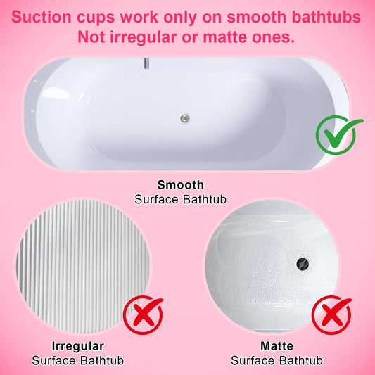 Bubble Bath Mat,Full Body Waterproof Spa Mat for Bathtub, 6-Speed Bubbles, Remote Control & Non-Slip Suction Cups for Home Relaxation