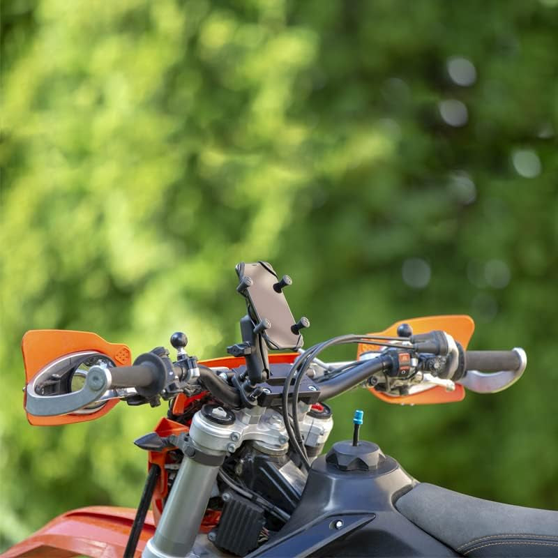 X-Grip Phone Mount with Handlebar U-Bolt Base RAM-B-149Z-UN7U , Medium Arm for Motorcycle, ATV/UTV, Bike