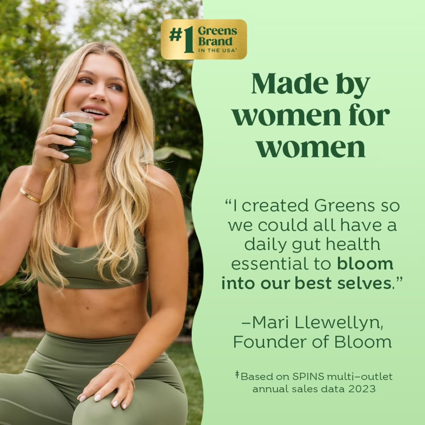 Greens & Superfoods Powder, for Digestive Health, Mango, 60 Servings