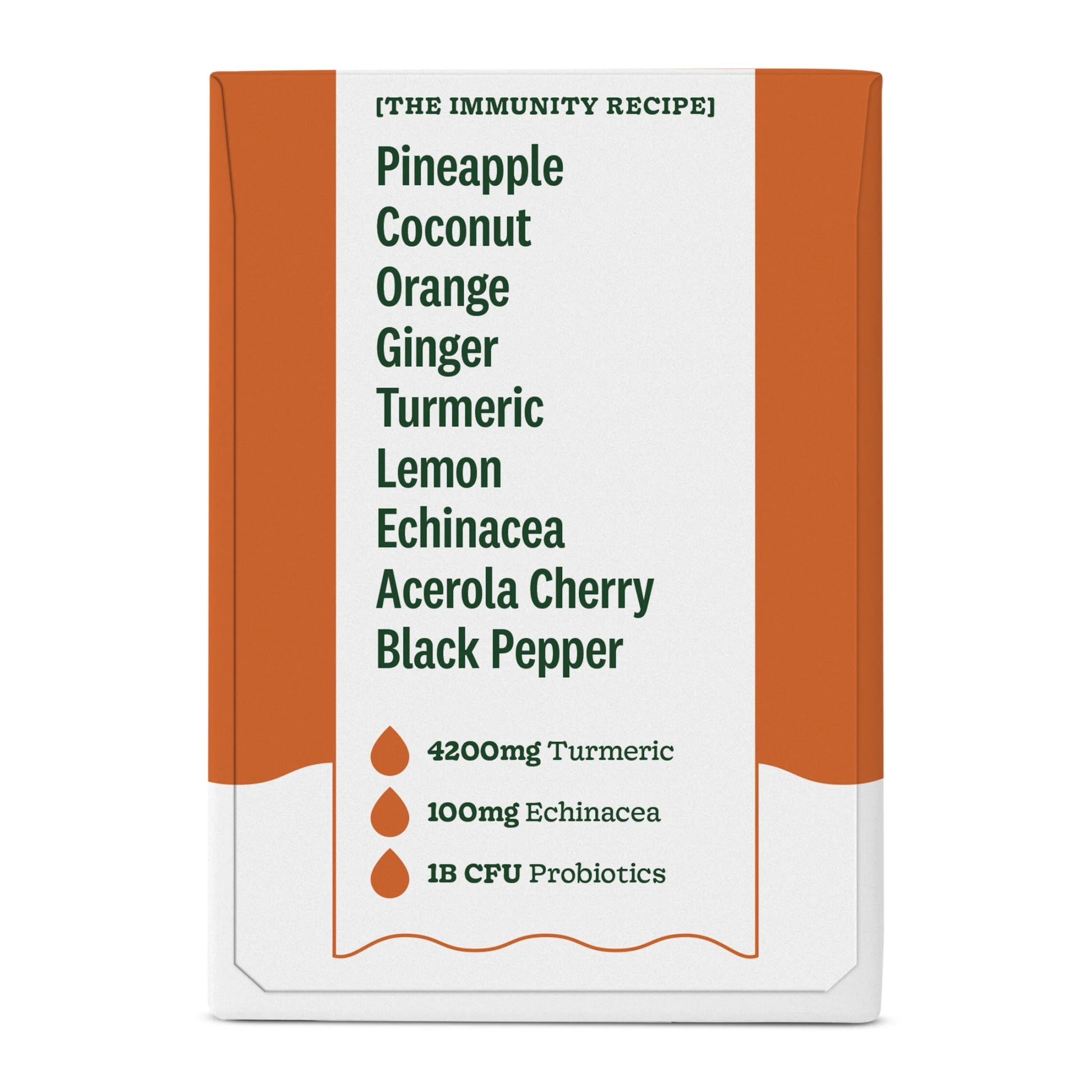 Organic Immunity Turmeric Pineapple Wellness Shots, 1.7 Fl Oz Bottle, 4-Pack