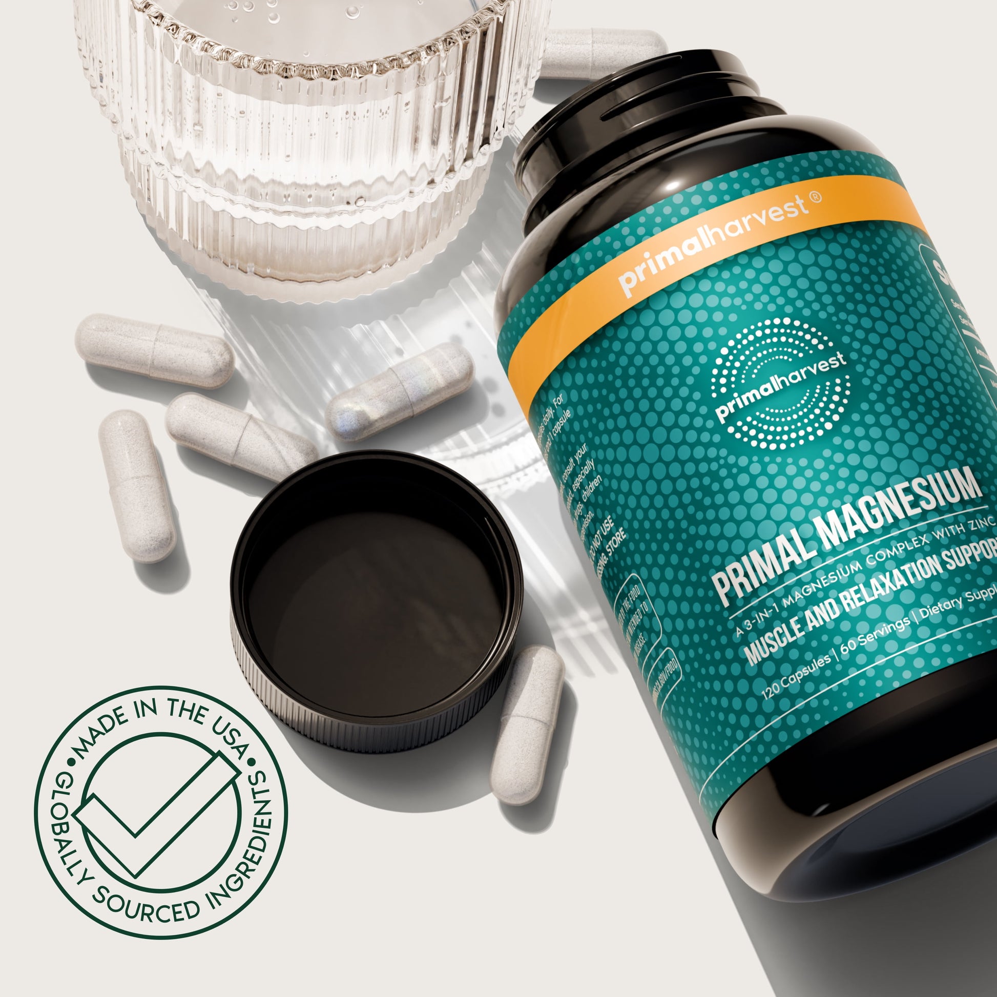 Magnesium Complex, 120 Capsules: 310Mg 3 Types of Magnesium, Zinc