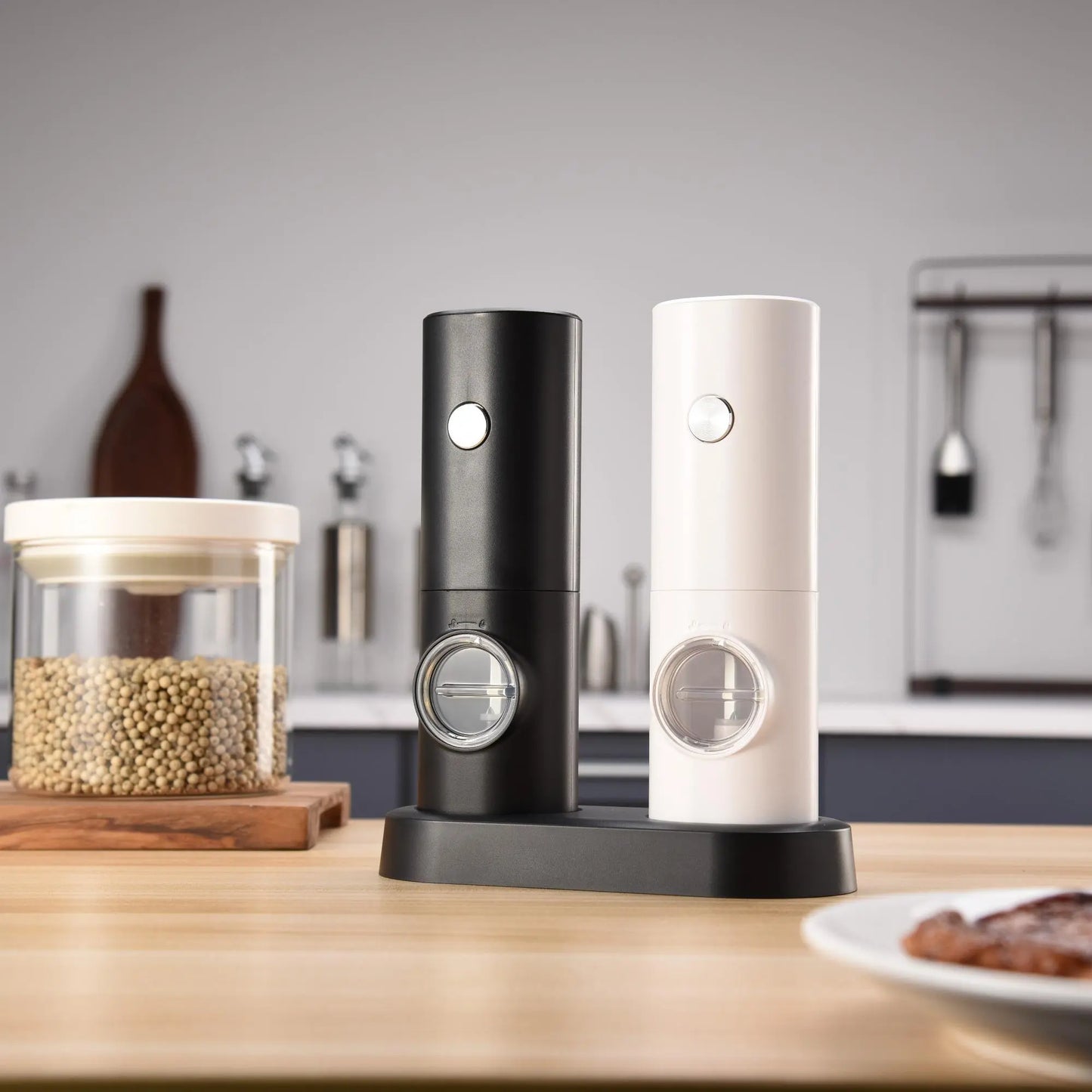 Electric Salt & Pepper Grinding Machine, Portable Salt & Pepper Grinding Tool, Household Kitchen Appliances for Daily Use at Home, Gift, Kitchen Gadgets, Kitchenware