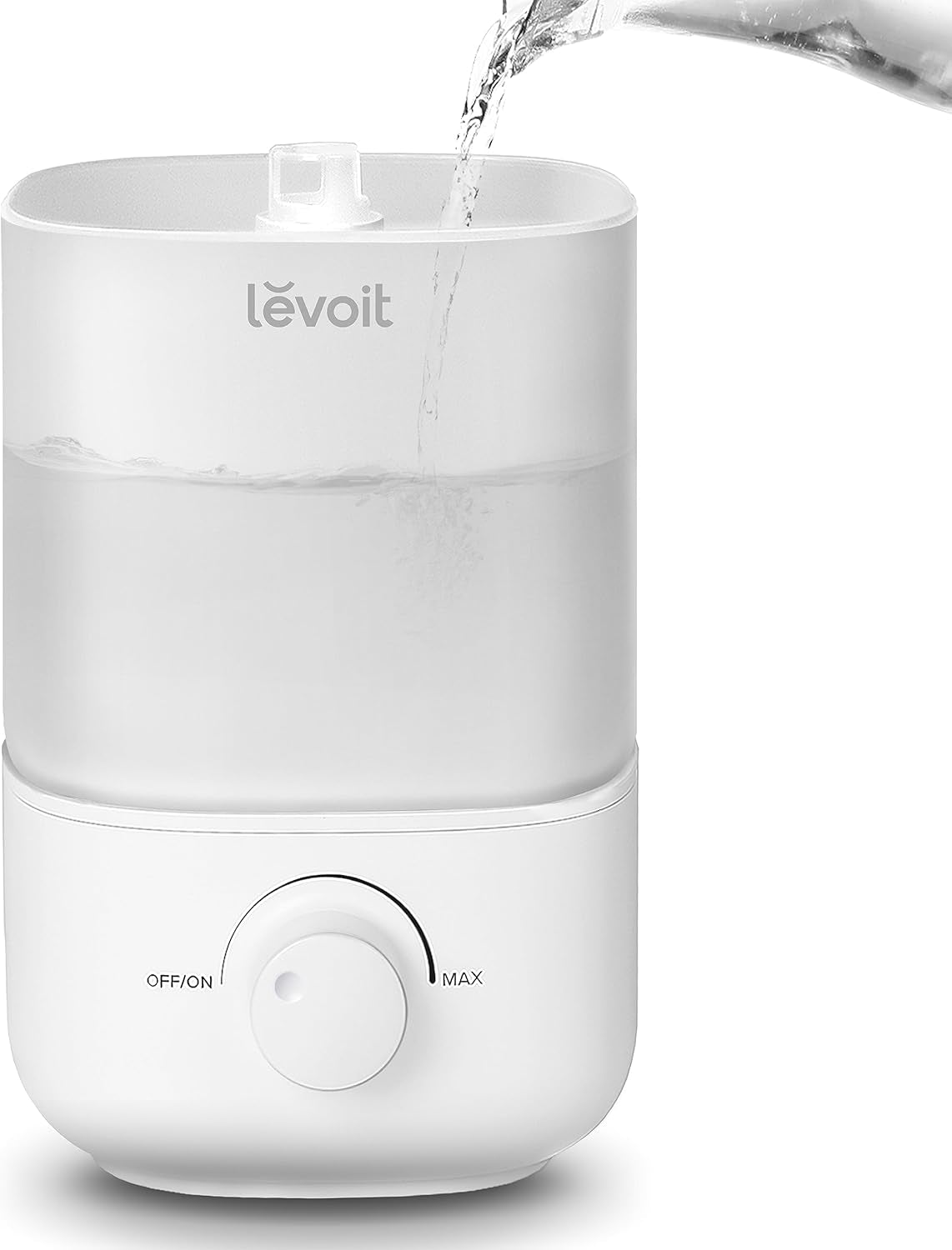 Top Fill Humidifiers for Bedroom, 2.5L Tank for Large Room, Easy to Fill & Clean, 28Db Quiet Cool Mist Air Humidifier for Home Baby Nursery & Plants, Auto Shut-Off for Safety, 25H