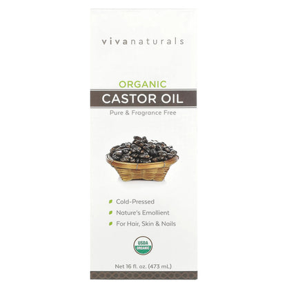 Organic Castor Oil, 16 Fl Oz (473 Ml)