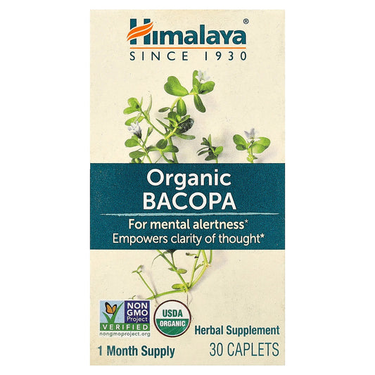 Organic Bacopa, 30 Caplets
